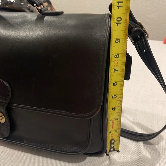 Vintage Coach Smooth Black Leather Metropolitan Briefcase Adj Strap 1133-311 OBO - Picture 14 of 16
